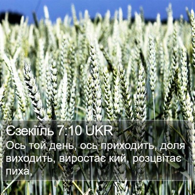 Єзекіїль 7:10 UKR Bible Verse Image