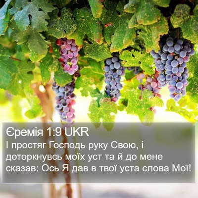 Єремія 1:9 UKR Bible Verse Image