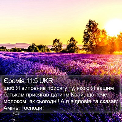 Єремія 11:5 UKR Bible Verse Image