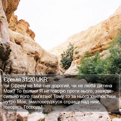 Єремія 31:20 UKR Bible Verse Image