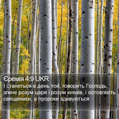 Єремія 4:9 UKR Bible Verse Image