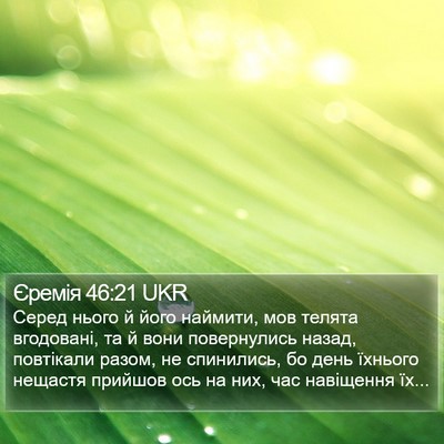 Єремія 46:21 UKR Bible Verse Image