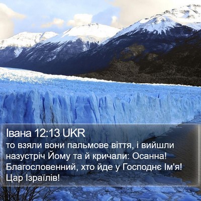 Івана 12:13 UKR Bible Verse Image