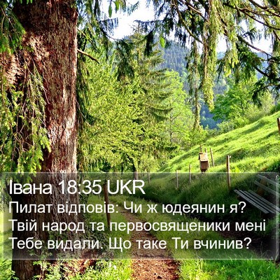 Івана 18:35 UKR Bible Verse Image
