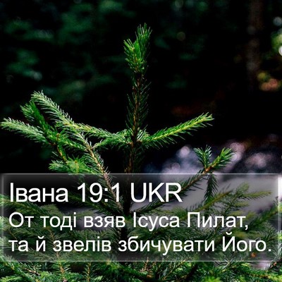Івана 19:1 UKR Bible Verse Image