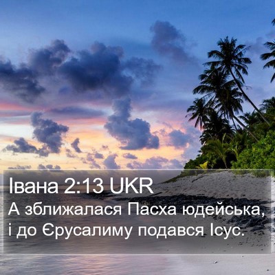 Івана 2:13 UKR Bible Verse Image