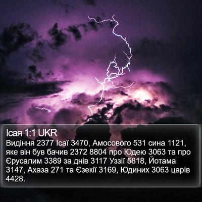 Ісая 1:1 UKR Bible Verse Image