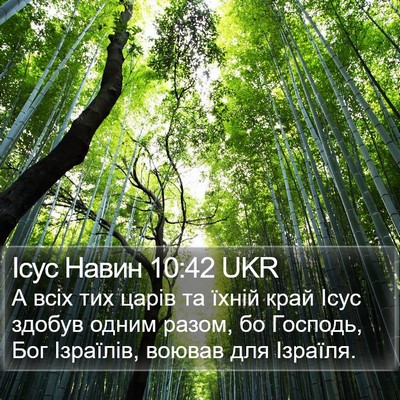 Ісус Навин 10:42 UKR Bible Verse Image