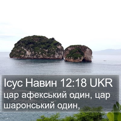 Ісус Навин 12:18 UKR Bible Verse Image