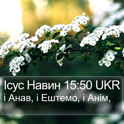 Ісус Навин 15:50 UKR Bible Verse Image