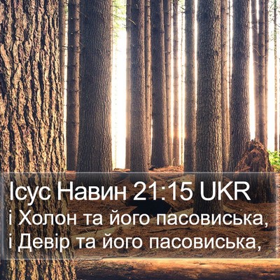 Ісус Навин 21:15 UKR Bible Verse Image