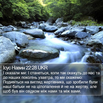 Ісус Навин 22:28 UKR Bible Verse Image