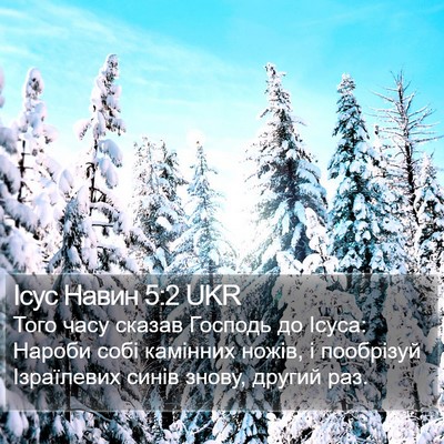 Ісус Навин 5:2 UKR Bible Verse Image
