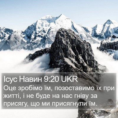 Ісус Навин 9:20 UKR Bible Verse Image