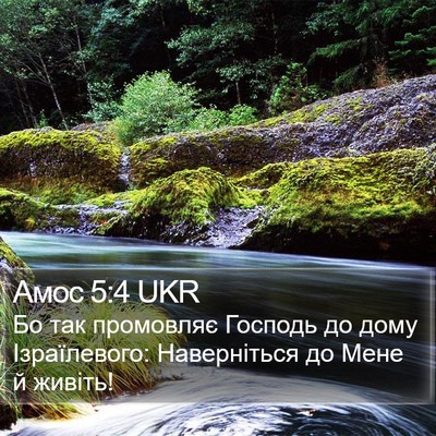 Амос 5:4 UKR Bible Verse Image