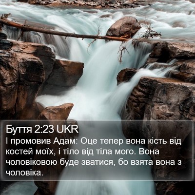Буття 2:23 UKR Bible Verse Image