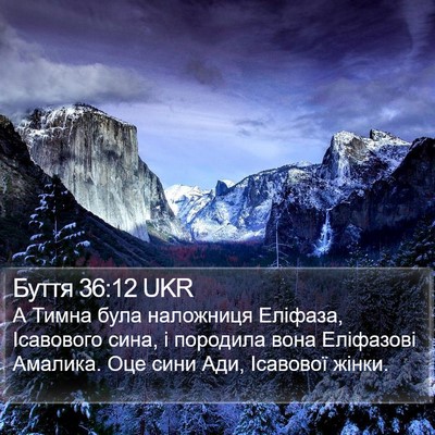 Буття 36:12 UKR Bible Verse Image