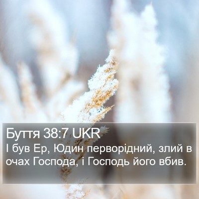 Буття 38:7 UKR Bible Verse Image
