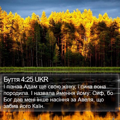Буття 4:25 UKR Bible Verse Image
