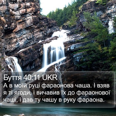 Буття 40:11 UKR Bible Verse Image