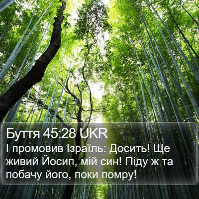 Буття 45:28 UKR Bible Verse Image