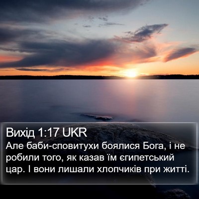 Вихід 1:17 UKR Bible Verse Image