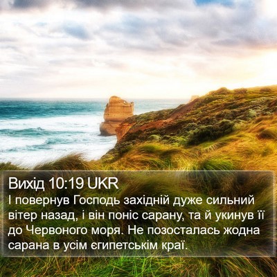 Вихід 10:19 UKR Bible Verse Image