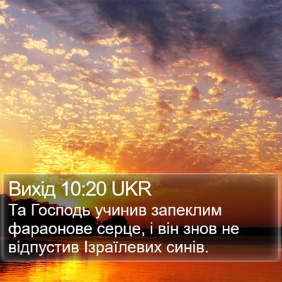 Вихід 10:20 UKR Bible Verse Image