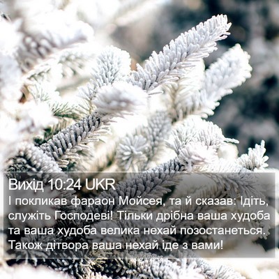 Вихід 10:24 UKR Bible Verse Image