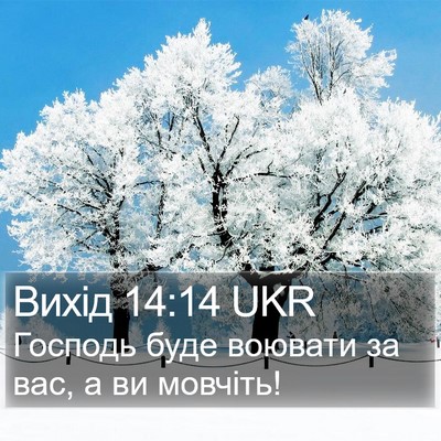 Вихід 14:14 UKR Bible Verse Image