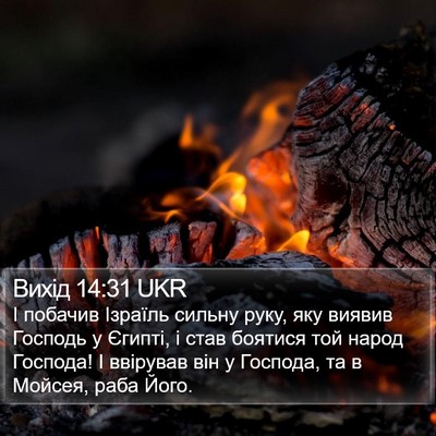 Вихід 14:31 UKR Bible Verse Image