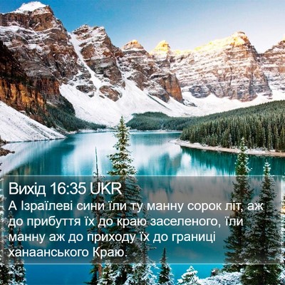 Вихід 16:35 UKR Bible Verse Image