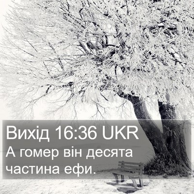 Вихід 16:36 UKR Bible Verse Image
