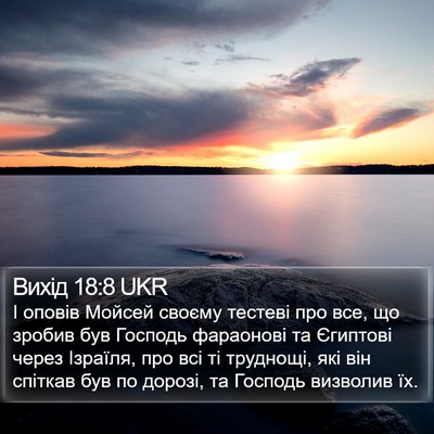 Вихід 18:8 UKR Bible Verse Image