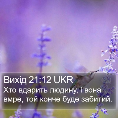Вихід 21:12 UKR Bible Verse Image