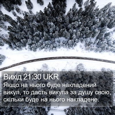 Вихід 21:30 UKR Bible Verse Image