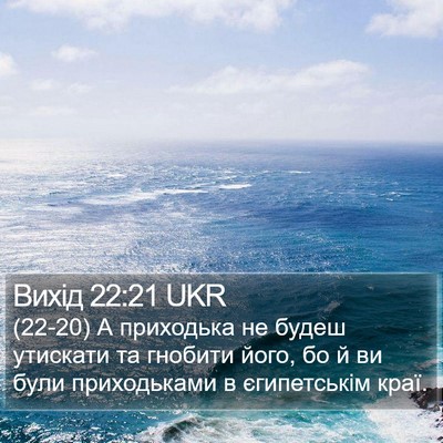 Вихід 22:21 UKR Bible Verse Image