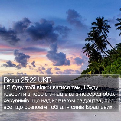 Вихід 25:22 UKR Bible Verse Image
