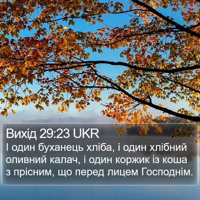 Вихід 29:23 UKR Bible Verse Image
