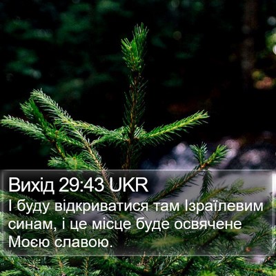 Вихід 29:43 UKR Bible Verse Image