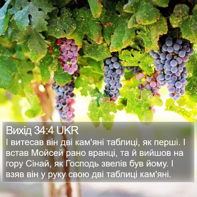 Вихід 34:4 UKR Bible Verse Image