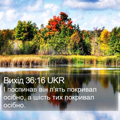 Вихід 36:16 UKR Bible Verse Image