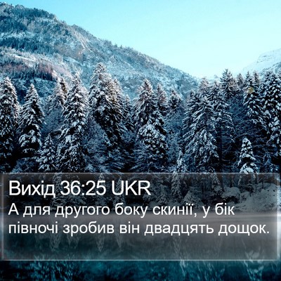 Вихід 36:25 UKR Bible Verse Image