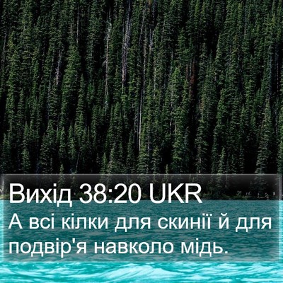 Вихід 38:20 UKR Bible Verse Image