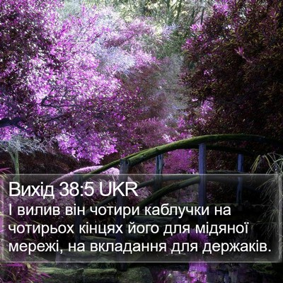 Вихід 38:5 UKR Bible Verse Image