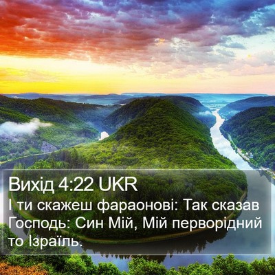 Вихід 4:22 UKR Bible Verse Image