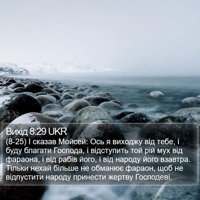 Вихід 8:29 UKR Bible Verse Image