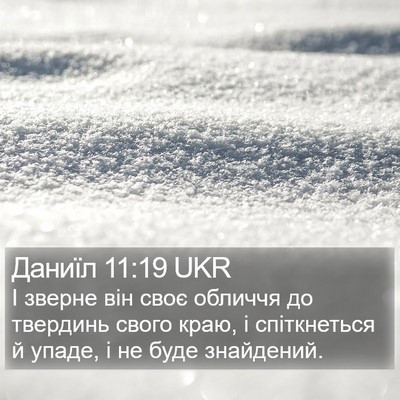 Даниїл 11:19 UKR Bible Verse Image