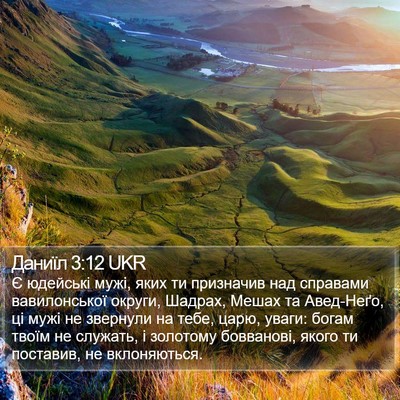 Даниїл 3:12 UKR Bible Verse Image