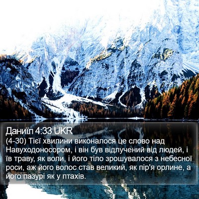 Даниїл 4:33 UKR Bible Verse Image